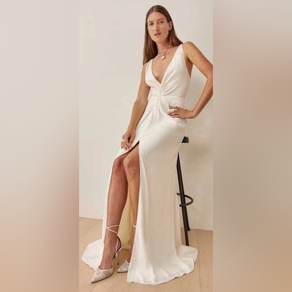 - Reformation Bray dress- Cherry size 10- NWT -$388 - Picture 4 of 11